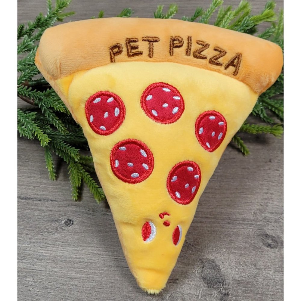 Dog Squeaky Soft Plush Pizza Toy NEW🦋